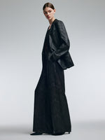 19MM Gambiered Canton Gauze Women Jacquard H-Line Blazer GOELIA