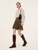 Plaid A-Line Pleated Women Skirt GOELIA