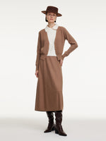 Faux Two-Piece Knit Top And Skirt Two-Piece Set GOELIA