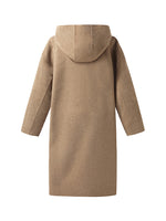 100% Cashmere Hooded Unisex Overcoat GOELIA