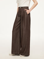 [Preview] Lyocell Blend Denim Women Straight Leg Jeans GOELIA