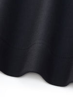 100% Worsted Wool Side Slit Women Culotte Skirt GOELIA