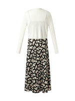 100% Cotton Strap Maxi Dress And Lyocell Cardigan Two-Piece Set GOELIA