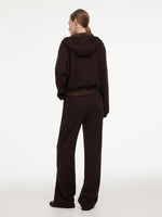 Half-Zip Hoodie And Pants Knit Two-Piece Set GOELIA