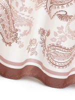100% Mulberry Silk Paisley Print Women Scarf GOELIA