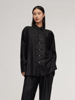 18MM Gambiered Canton Gauze Unisex Shirt GOELIA
