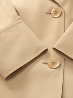 22 Momme Mulberry Silk Women Trench Coat With Belt GOELIA
