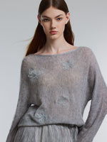 [Preview] Wool Lyocell Blend 3D Butterfly Women Sweater GOELIA