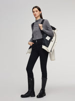Drawstring Waist Unisex Hooded Goose Down Coat GOELIA