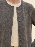 100% Cashmere Faux Two-Piece Women Cardigan GOELIA
