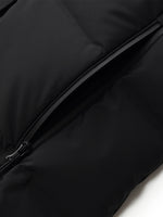 Hooded Goose Down Coat With Knit Cuff GOELIA