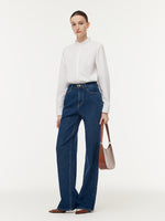 Cotton Ruffle Collar Women Shirt GOELIA