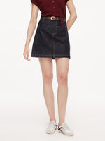 100% Cotton Denim Women A-Line Skirt GOELIA