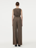 100% Washable Wool Women Full Length Pants GOELIA