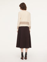 Tencel Wool Blend Cardigan And Tank Top And Skirt Three-Piece Set GOELIA