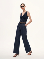 Twist Front Women Knit Tank Top GOELIA