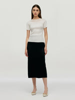 Tencel-Acetate Blend Women Knit Top GOELIA