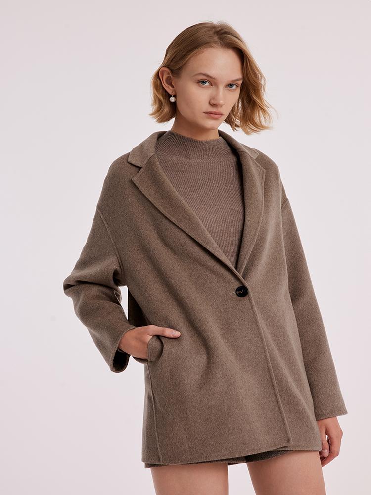 Pure Cashmere Mid-Length Women Coat GOELIA