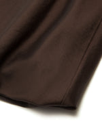 Dark Brown Patchwork Bubble Hem Women Sleeveless Maxi Dress With Bag GOELIA