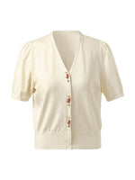 Tencel-Silk Blend Floral Embroidered Women Knit Top GOELIA