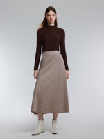 [Preview] 100% Wool Tank & Modal Top & Skirt Three-Piece Set GOELIA