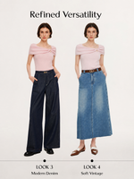 Lyocell Blend Off Shoulder Women Knit Top With Detachable Magnetic Flower GOELIA