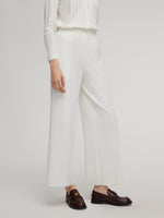 Tencel Wool Blend Straight Wide Leg Women Pants GOELIA
