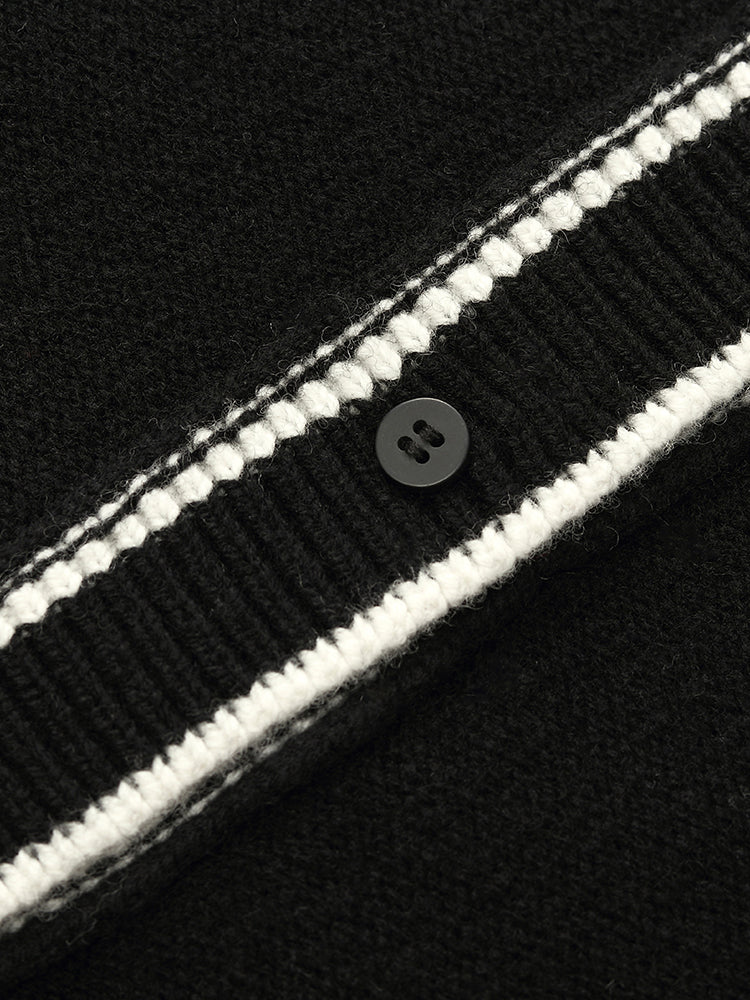 Pure Wool Knit Crop Women Cardigan GOELIA