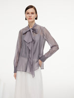 [Preview] Front Knot Women Shirt With Knit Camisole GOELIA