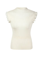 Ruffle Cuff Women Knit Tank Top GOELIA