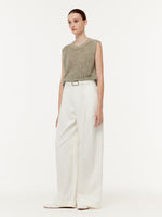 Denim Women Wide Leg Jeans With Belt GOELIA