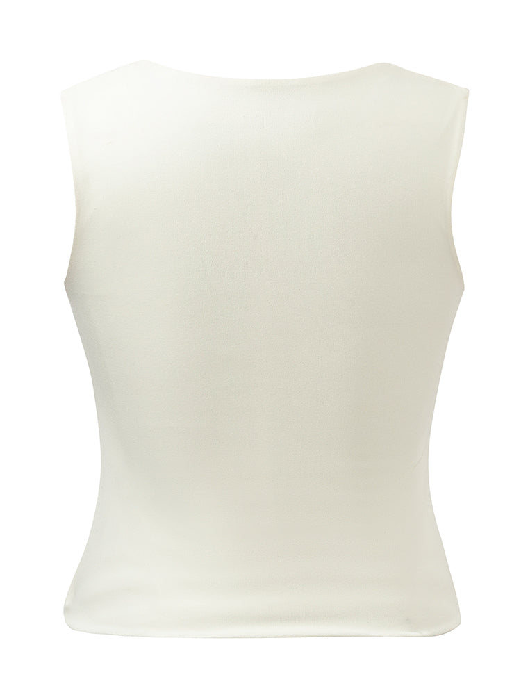 Knitted Camisole With Detachable Bra Pads GOELIA