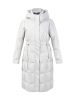 [Preview] Drawstring Waist Hooded Goose Down Overcoat GOELIA