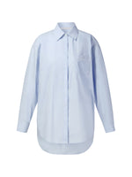 100% Cotton Letter Embroidered Women Oversized Shirt GOELIA