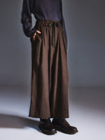 100% Linen Loose Fit Unisex Barrel Leg Pants GOELIA