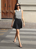 Tencel Blend Stripe Women Knit Tank Top GOELIA