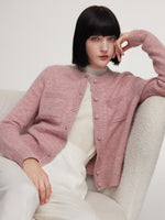 Alpaca Wool Blend Women Cardigan GOELIA