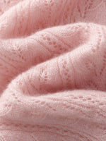 100% Cashmere Textured Women Sweater GOELIA