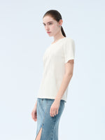 [Preview] 100% Cotton Round Neck Women T-Shirt GOELIA