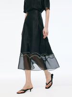 18MM Xiang Yun Silk Women Embroidered Skirt GOELIA