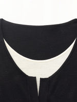 Wool Patchwork Women Long Sleeve Knit Top GOELIA