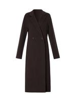 Cashmere Wool Blend Gathered Waist Women Overcoat GOELIA