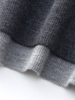 100% Machine Washable Wool Faux-Layered Women Cardigan GOELIA