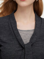 Wool Blend Mock-Layered Women Knit Top GOELIA