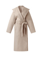 Wool Cashmere Unisex Hooded Wrap Coat GOELIA