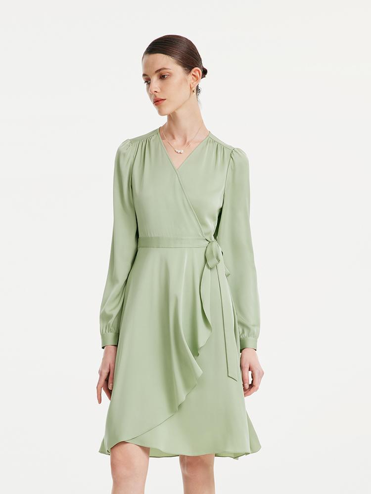22 Momme Silk Tea-break Midi Dress – GOELIA