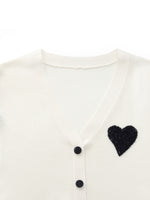 V-Neck Cut-Out Knitted Top And Half Skirt Two-Piece Set GOELIA