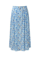 19MM Mulberry Silk Floral Print Skirt GOELIA