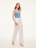Glittering V-Neck Women Knit Tank Top GOELIA