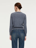 100% Wool Letter Embroidered Women Cardigan GOELIA